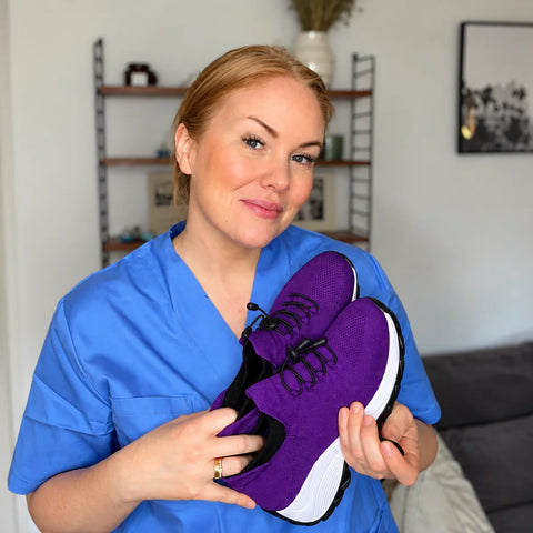 Women's Wide Toe Box Cushioned Walking Shoes – Quick Lace Sneakers