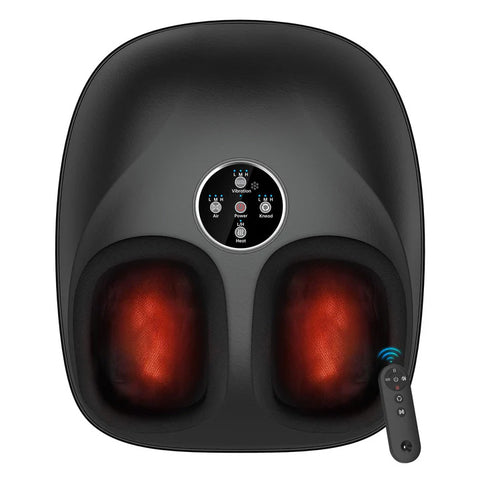 PharmaFoot Shiatsu Foot Massager with Heat, 3 Intensities & Remote