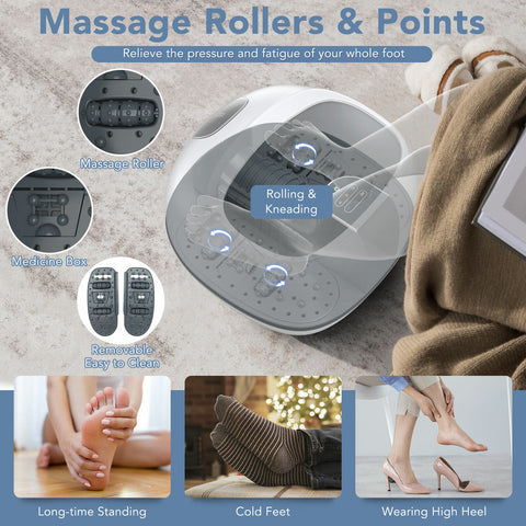 Steam Foot Spa Bath Massager with Customizable Heating - NEW