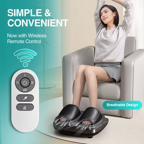 Deep-Kneading Shiatsu Foot Massager with Heating