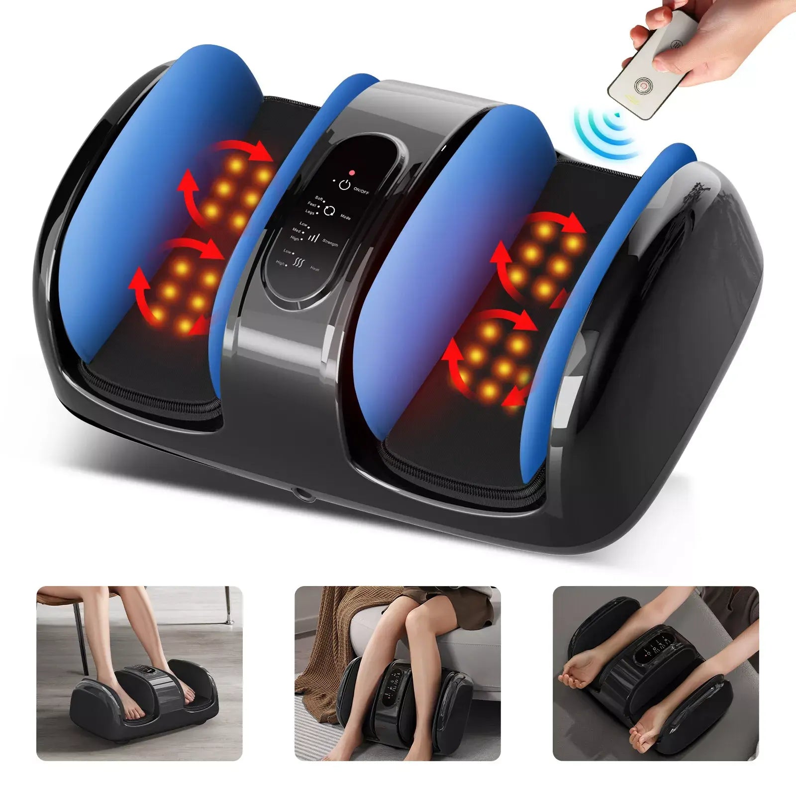 Shiatsu Foot Massager With Heating, Deep Kneading Foot Massager Machine, Foot and Ankle Massager Shiatsu Foot Massager With Heating, Deep Kneading Foot Massager Machine, Foot and Ankle Massager
