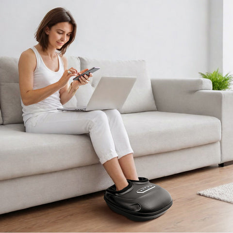 PharmaFoot Electric Foot Massager – Heated, Kneading, Compression