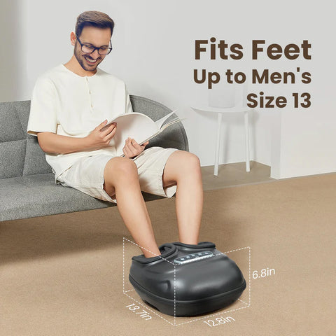 PharmaFoot Electric Foot Massager – Heated, Kneading, Compression