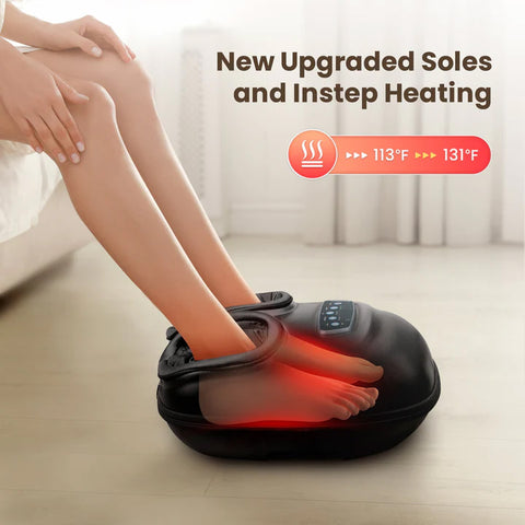 PharmaFoot Electric Foot Massager – Heated, Kneading, Compression