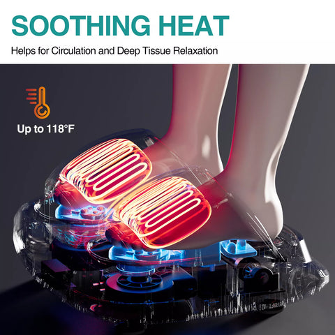 Deep-Kneading Shiatsu Foot Massager with Heating