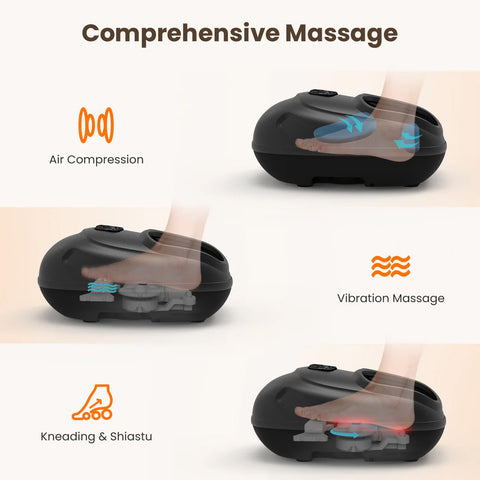 PharmaFoot Electric Foot Massager – Heated, Kneading, Compression